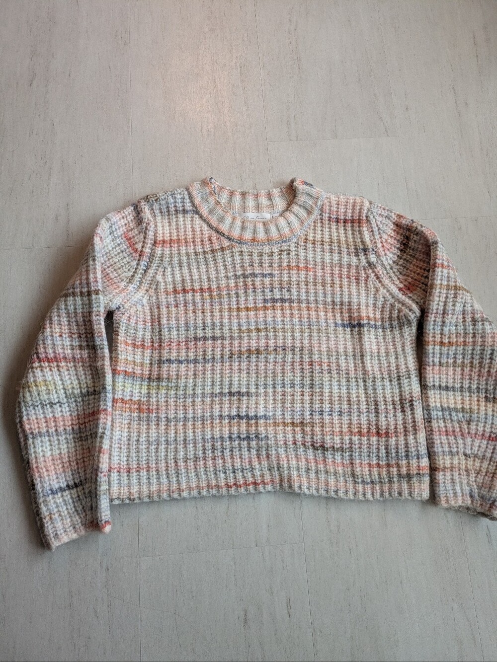Cozy Multicolor Stripe Crewneck Sweater - Women